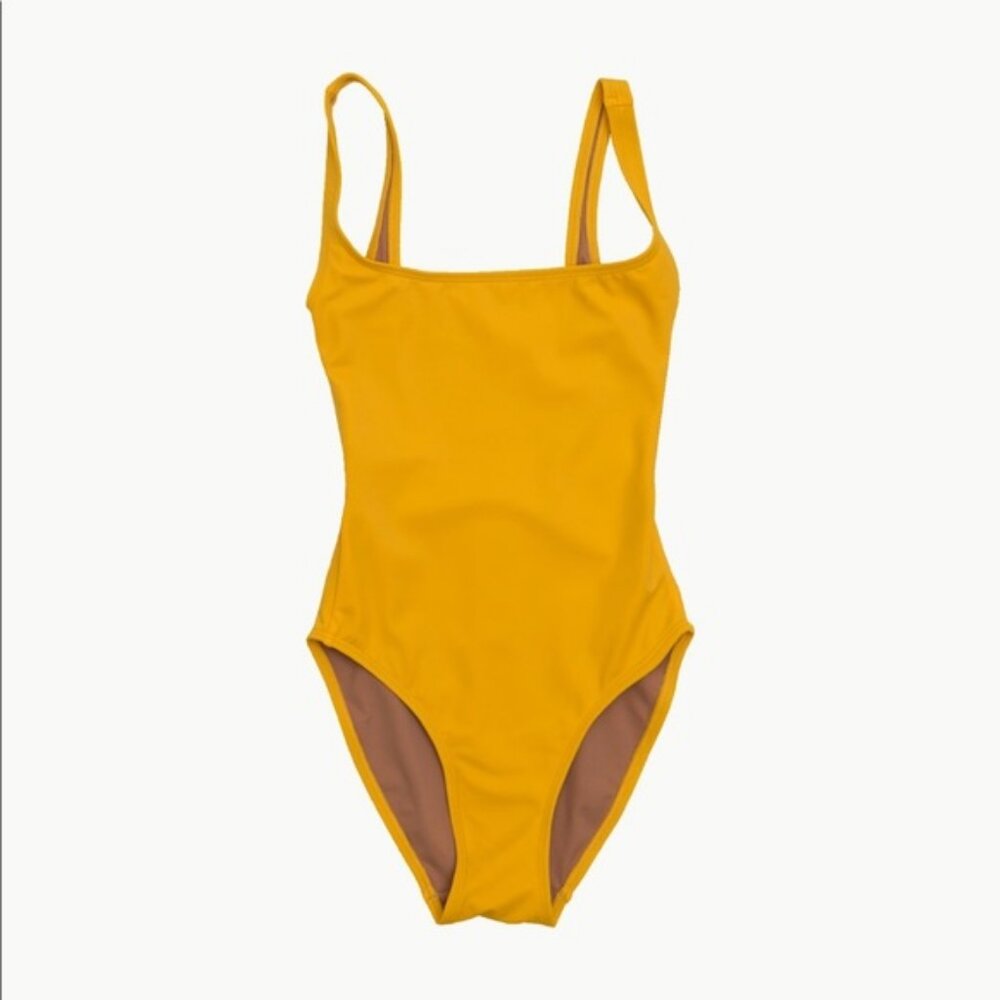 Nu Swim Pistachio Bathing Suit Yolk Yellow XS